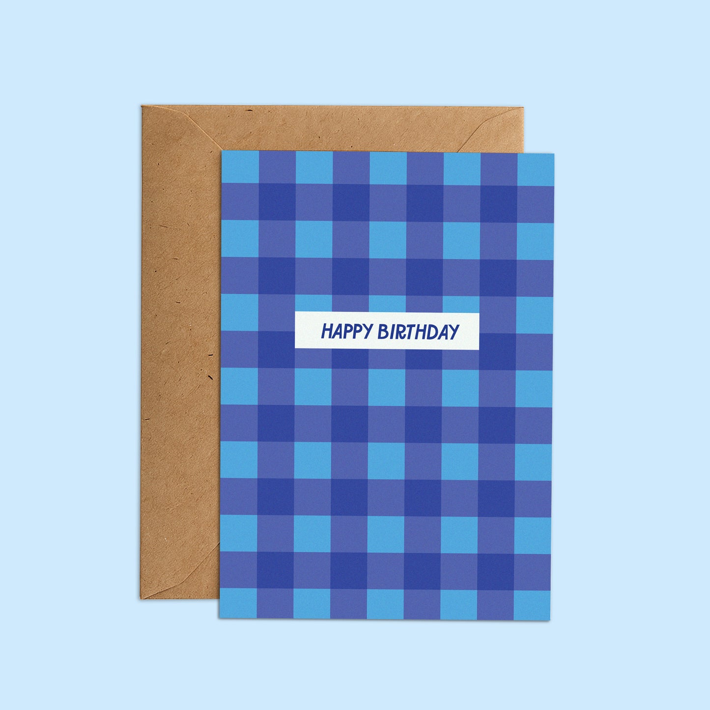Birthday Blue Check