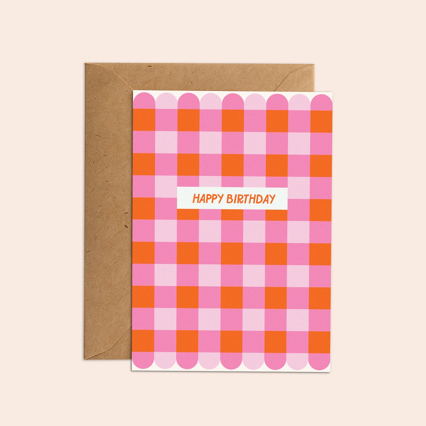 Birthday Pink Check