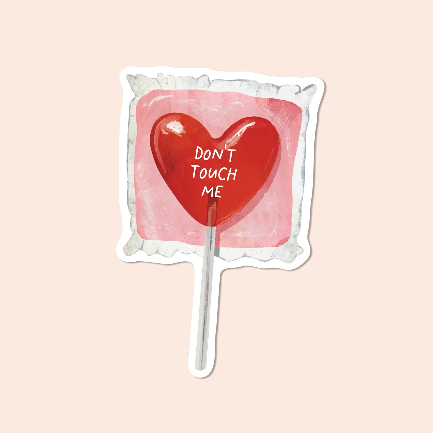 Don't Touch Me Vinyl Sticker