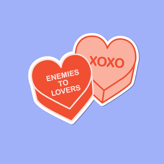Enemies to lovers, XOXO Vinyl Stickers