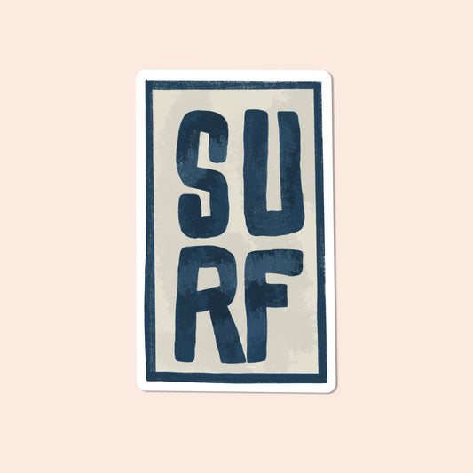 Surf Vinyl Sticker