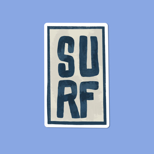 Surf Vinyl Sticker