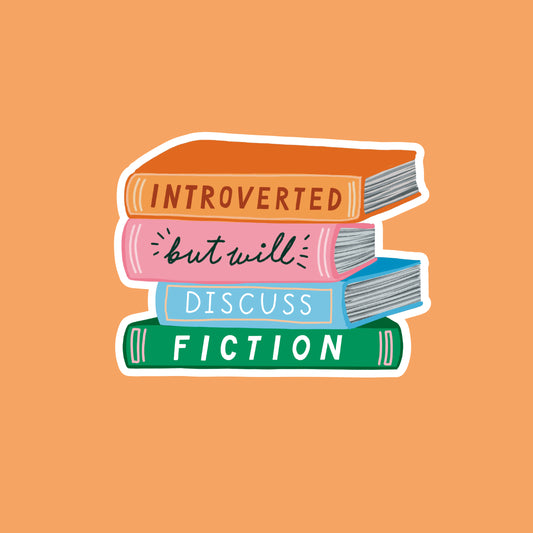 Will Discuss Fiction Vinyl Sticker