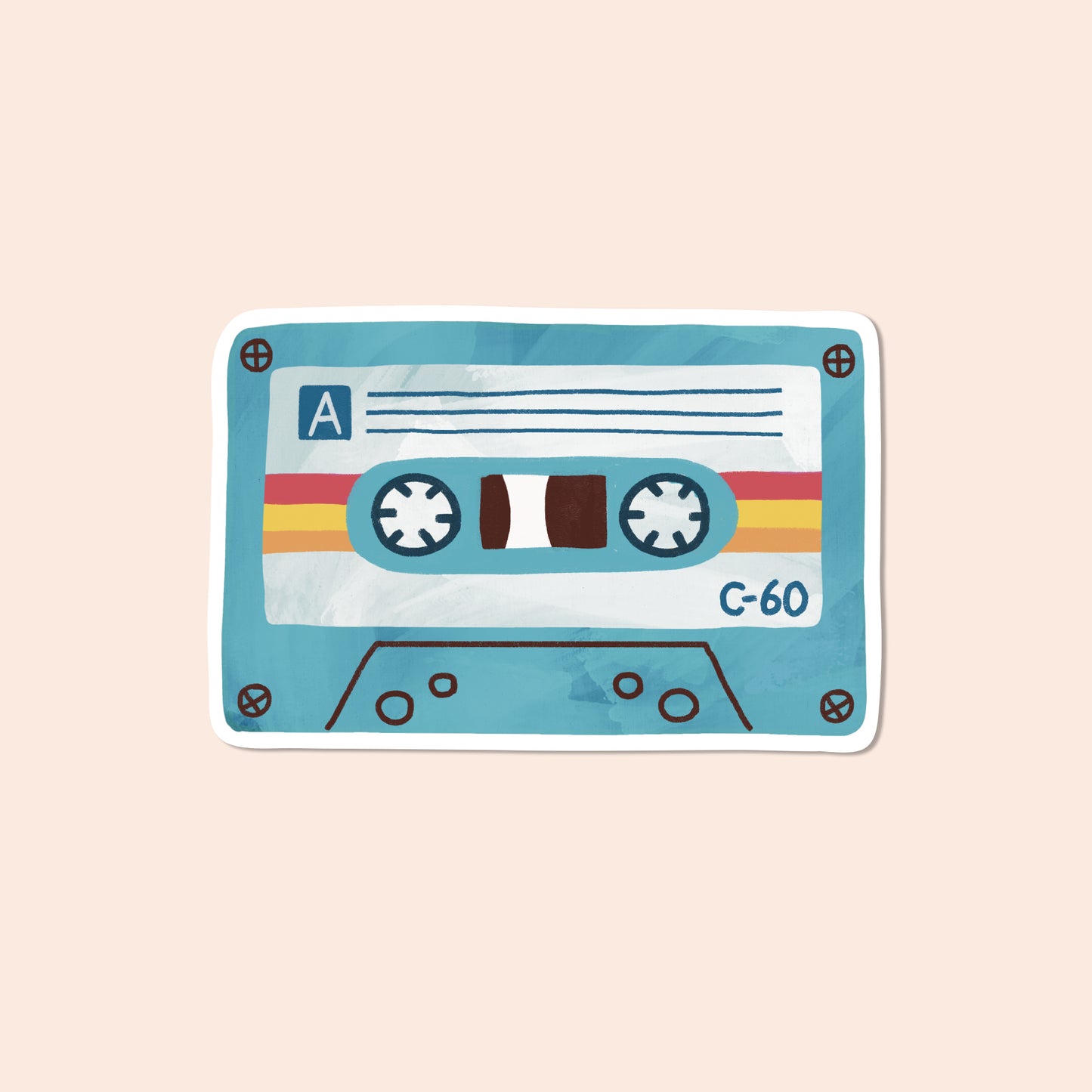 Cassette Tape Vinyl Sticker