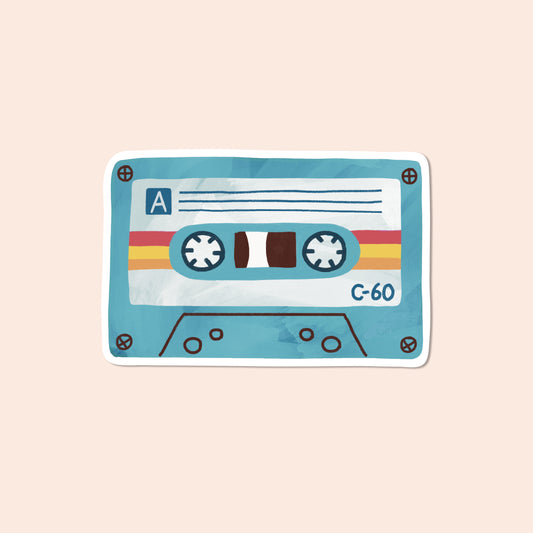 Cassette Tape Vinyl Sticker