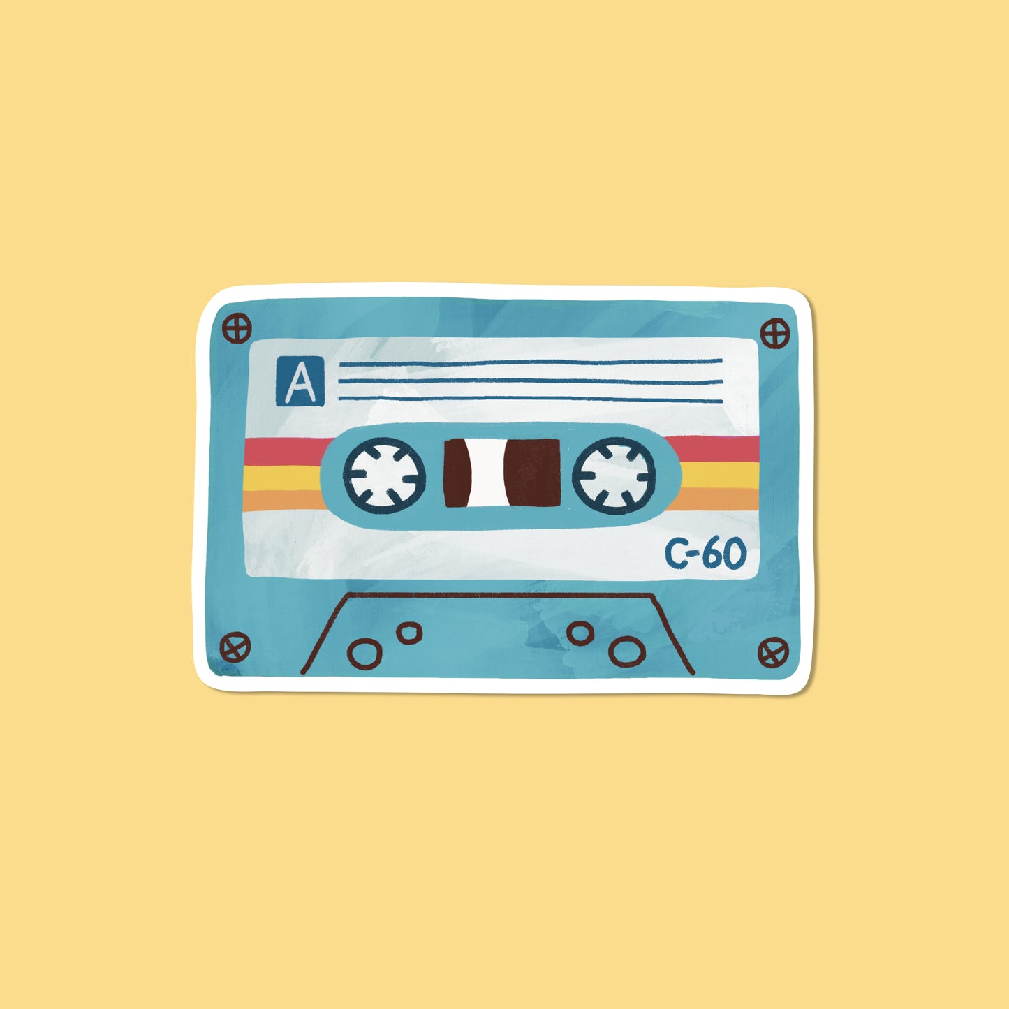 Cassette Tape Vinyl Sticker
