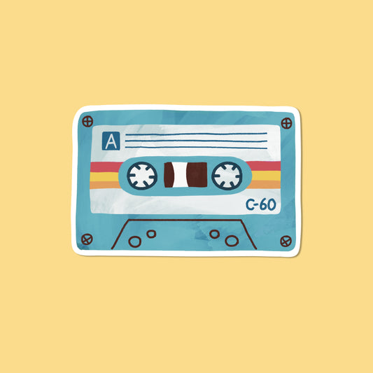 Cassette Tape Vinyl Sticker