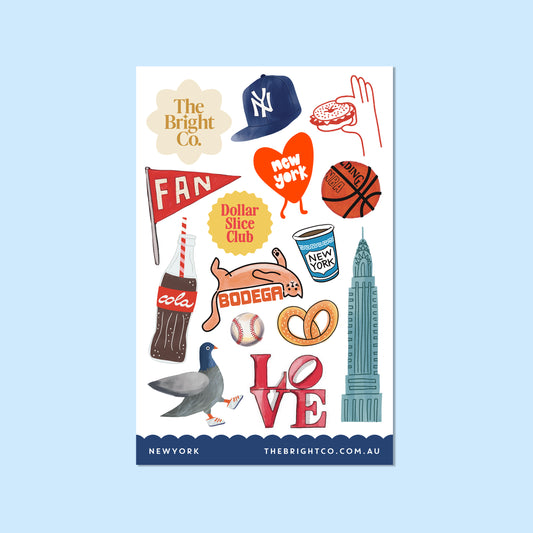 New York LOVE Sticker Sheet