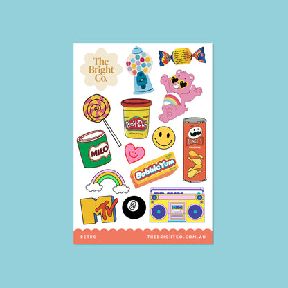 Retro Boom Box Sticker Sheet