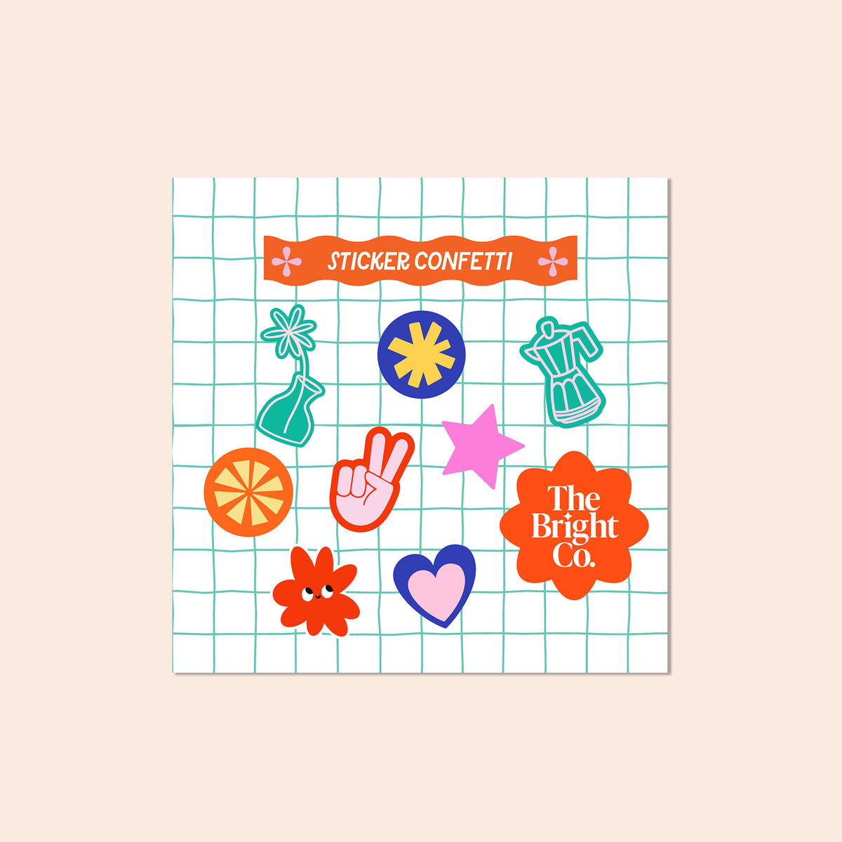 Sticker Confetti Peace