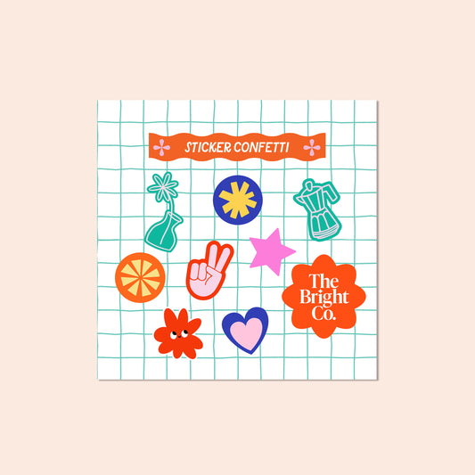 Sticker Confetti Peace