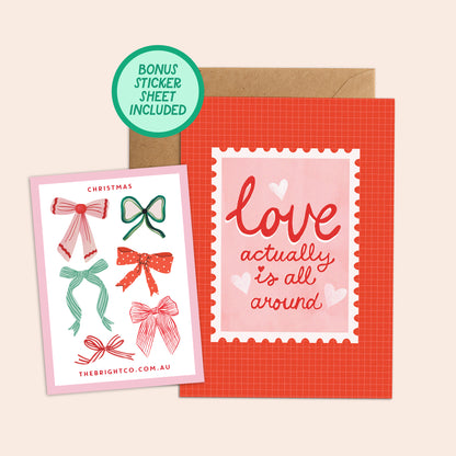 Love Actually is All Around Greeting Card