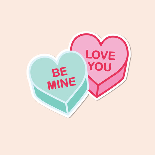 Be Mine, Love You Vinyl Sticker