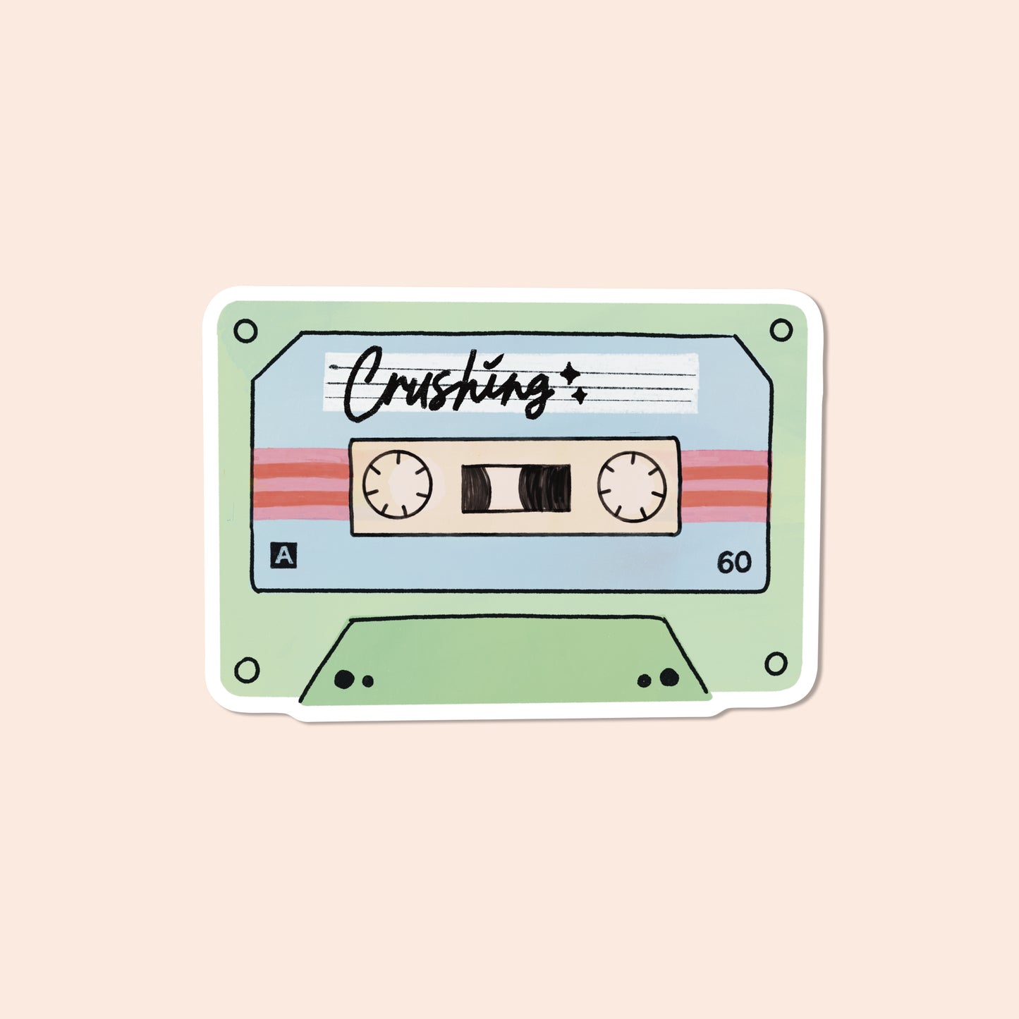 Crushing Mixtape Vinyl Sticker