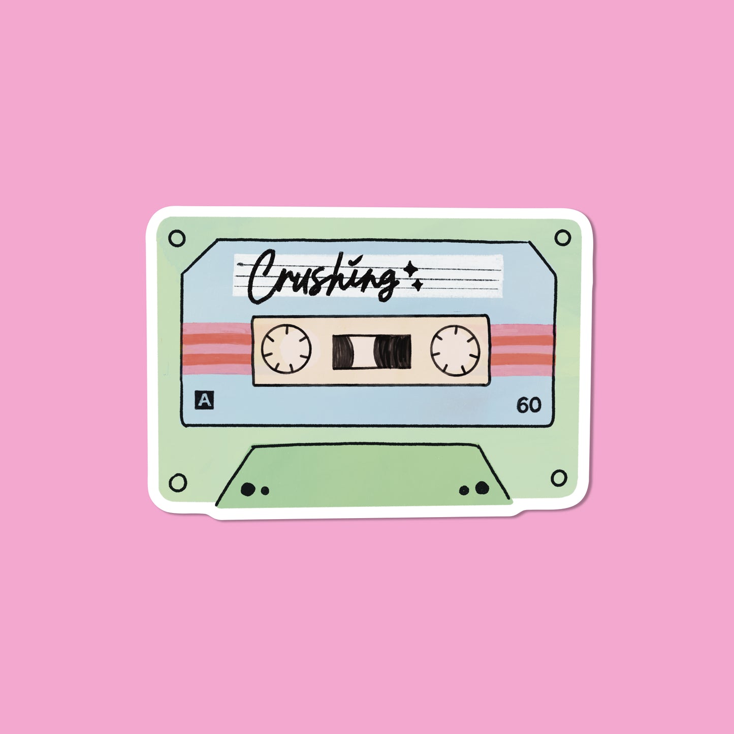 Crushing Mixtape Vinyl Sticker