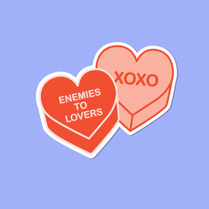 Enemies to lovers, XOXO Vinyl Stickers