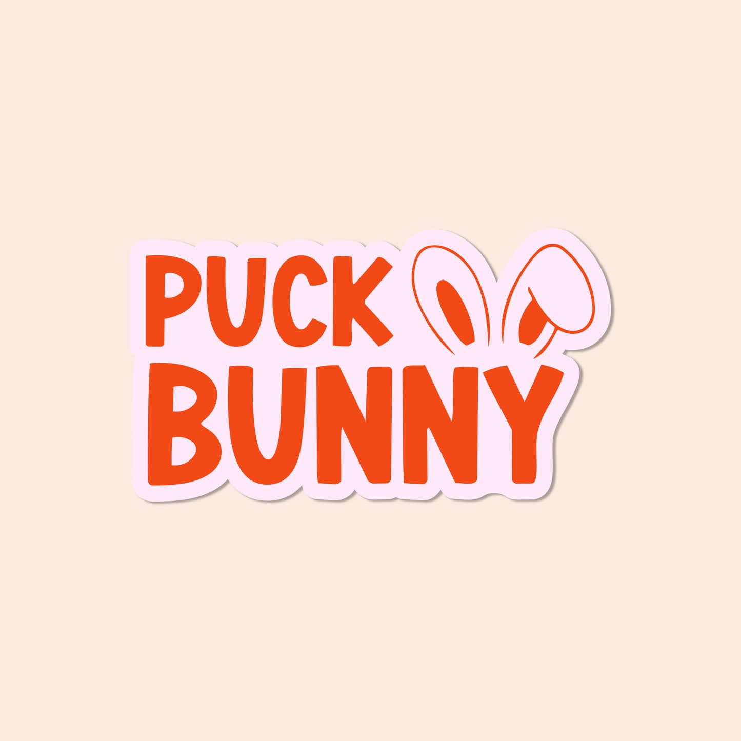 Puck bunny Vinyl Sticker