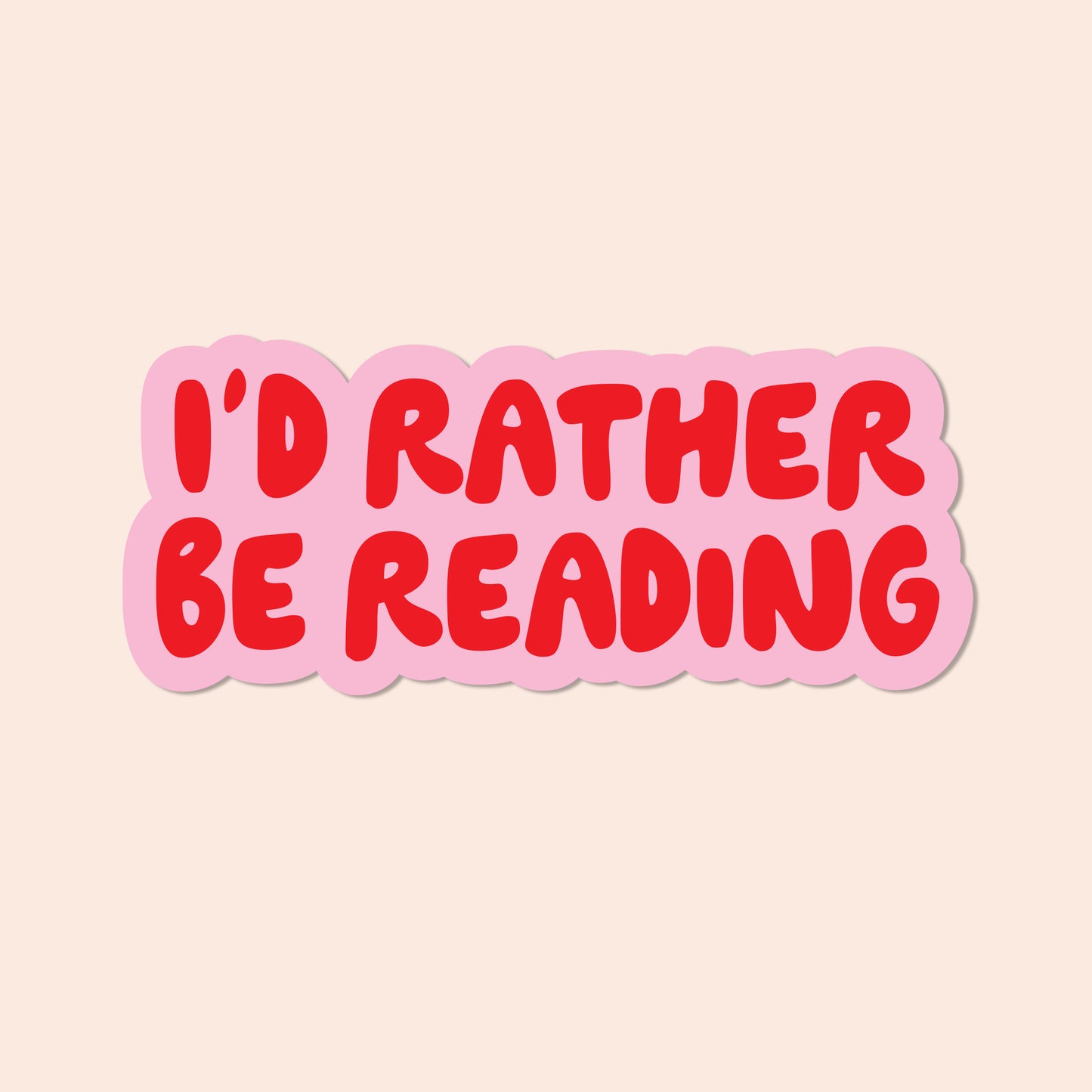 Rather Be Reading Vinyl Sticker