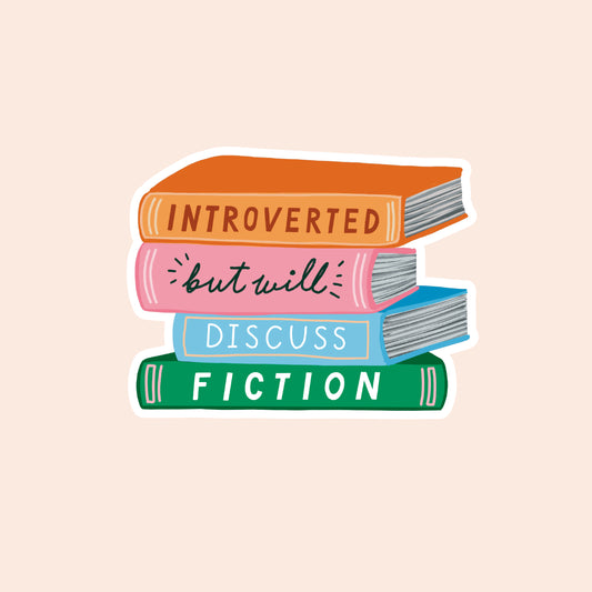 Will Discuss Fiction Vinyl Sticker