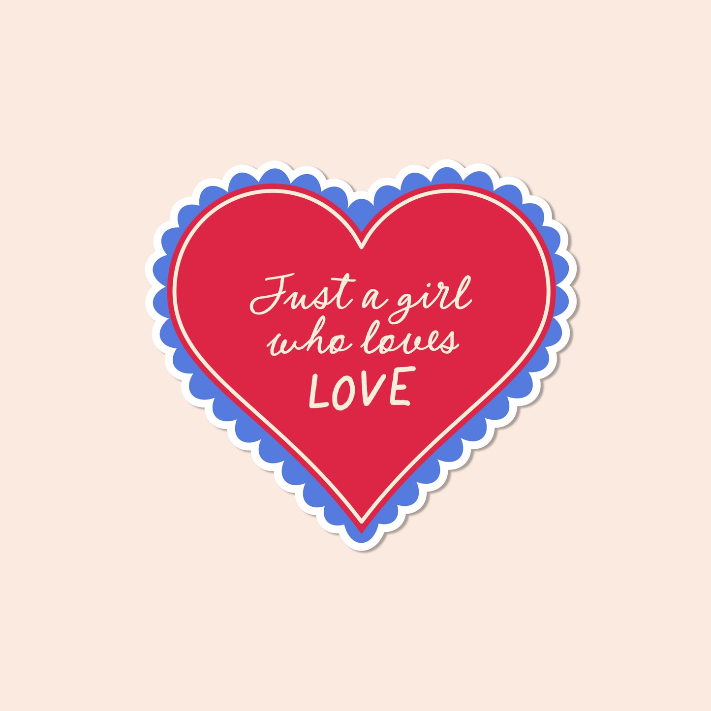 Love Love Vinyl Sticker